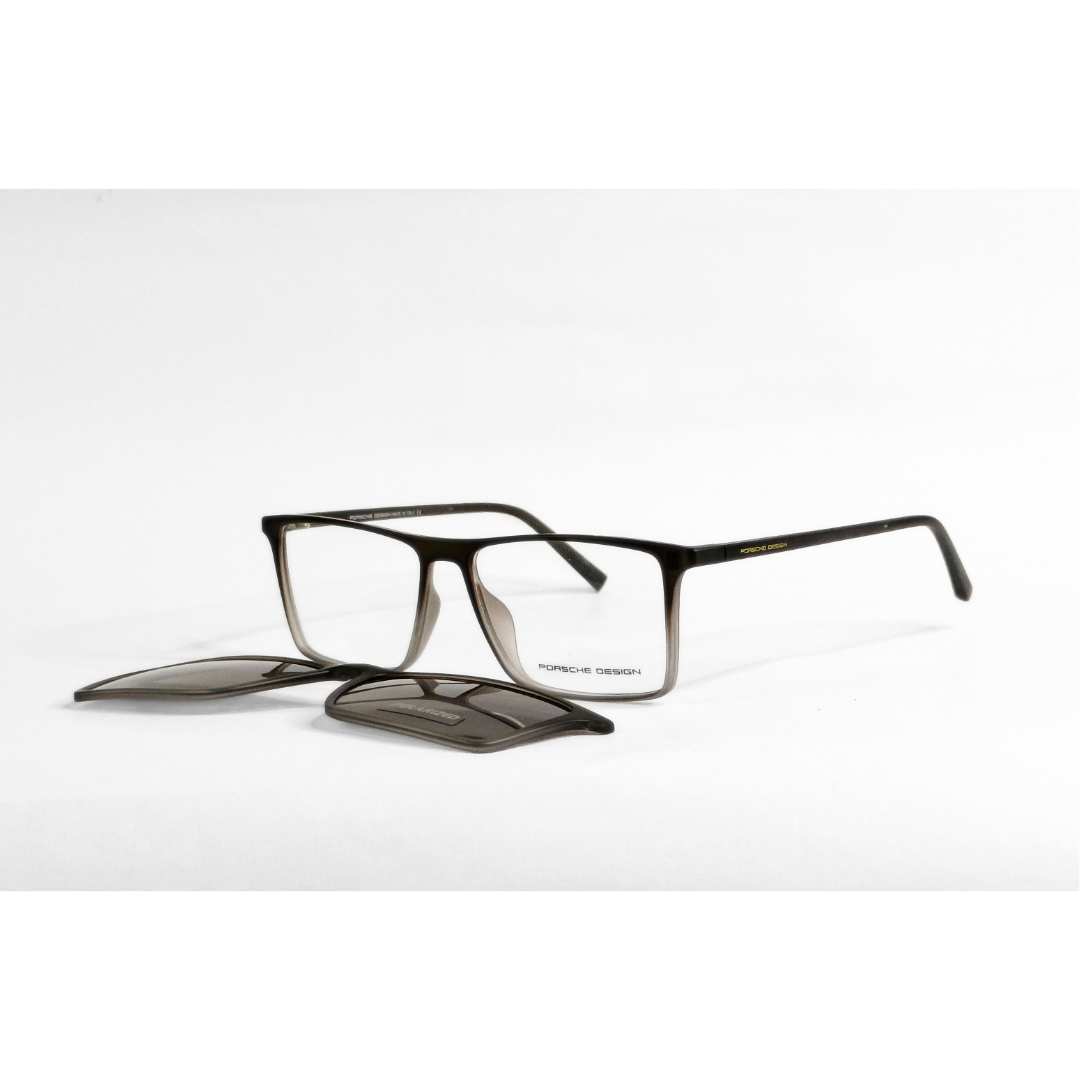 Porsche - 7086 - Foldable Attachments - Polarized - Matte Grey Gradient