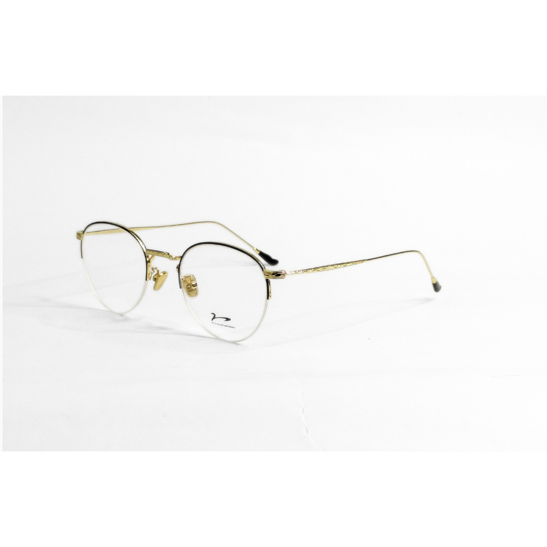 Romeholiday - Round - Golden Semi Rimless