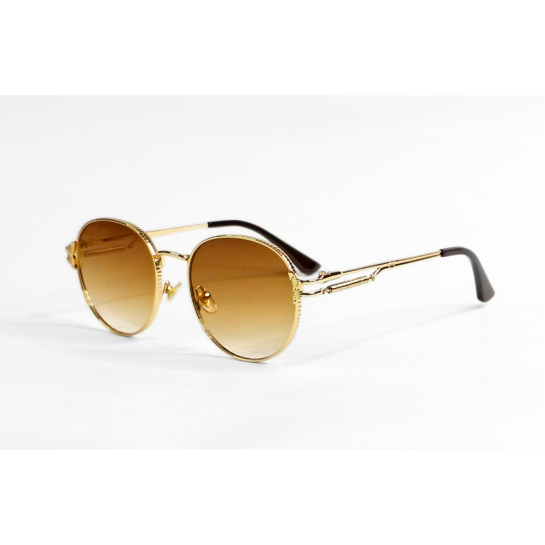 NOsWEA サングラス goldengray_clear Noir - 6009 - Golden & Brown Gradient - Sunglasses – Saifee