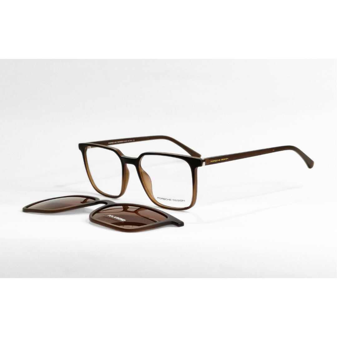 Porsche - 8073 - Attachments - Polarized - Matte Brown