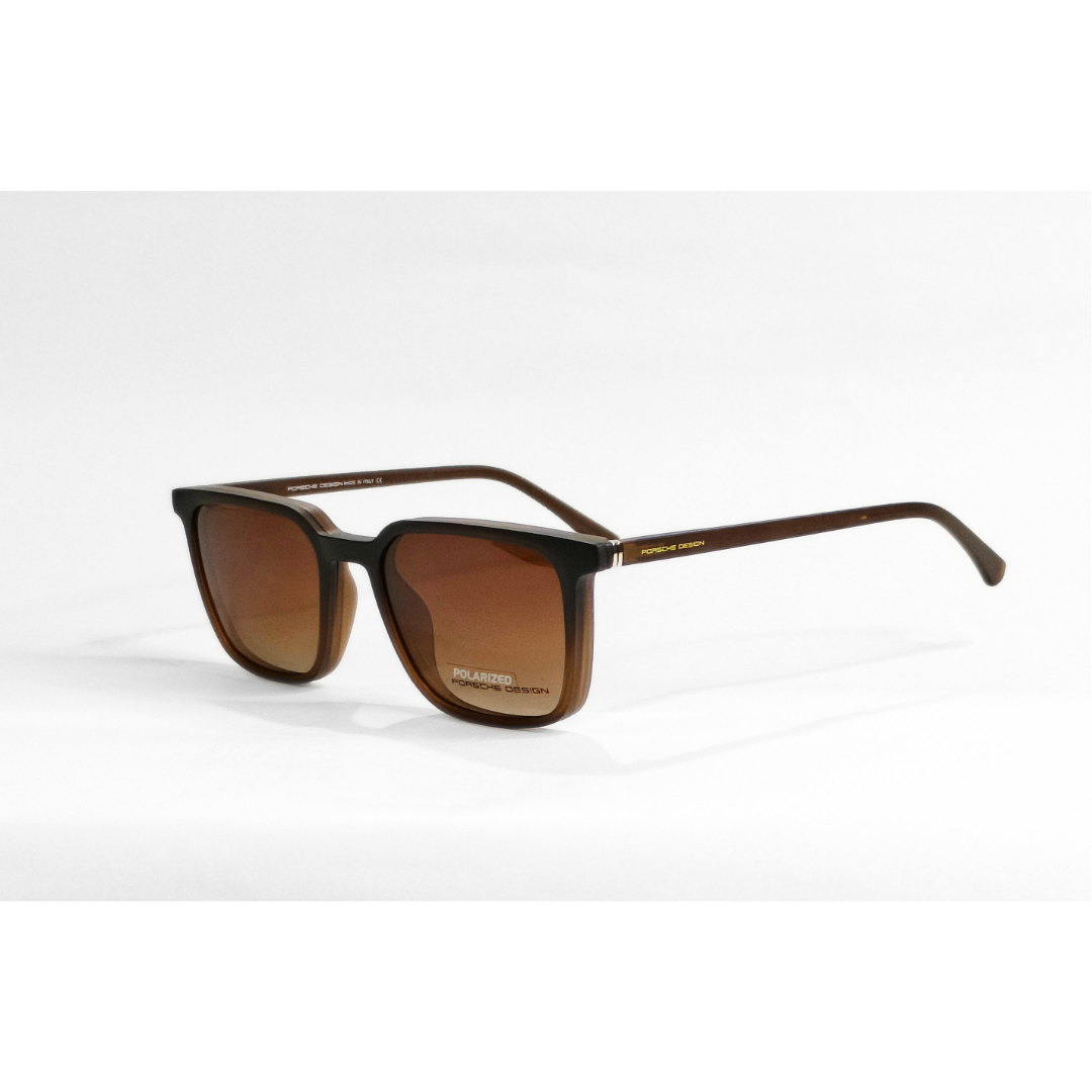Porsche - 8073 - Attachments - Polarized - Matte Brown