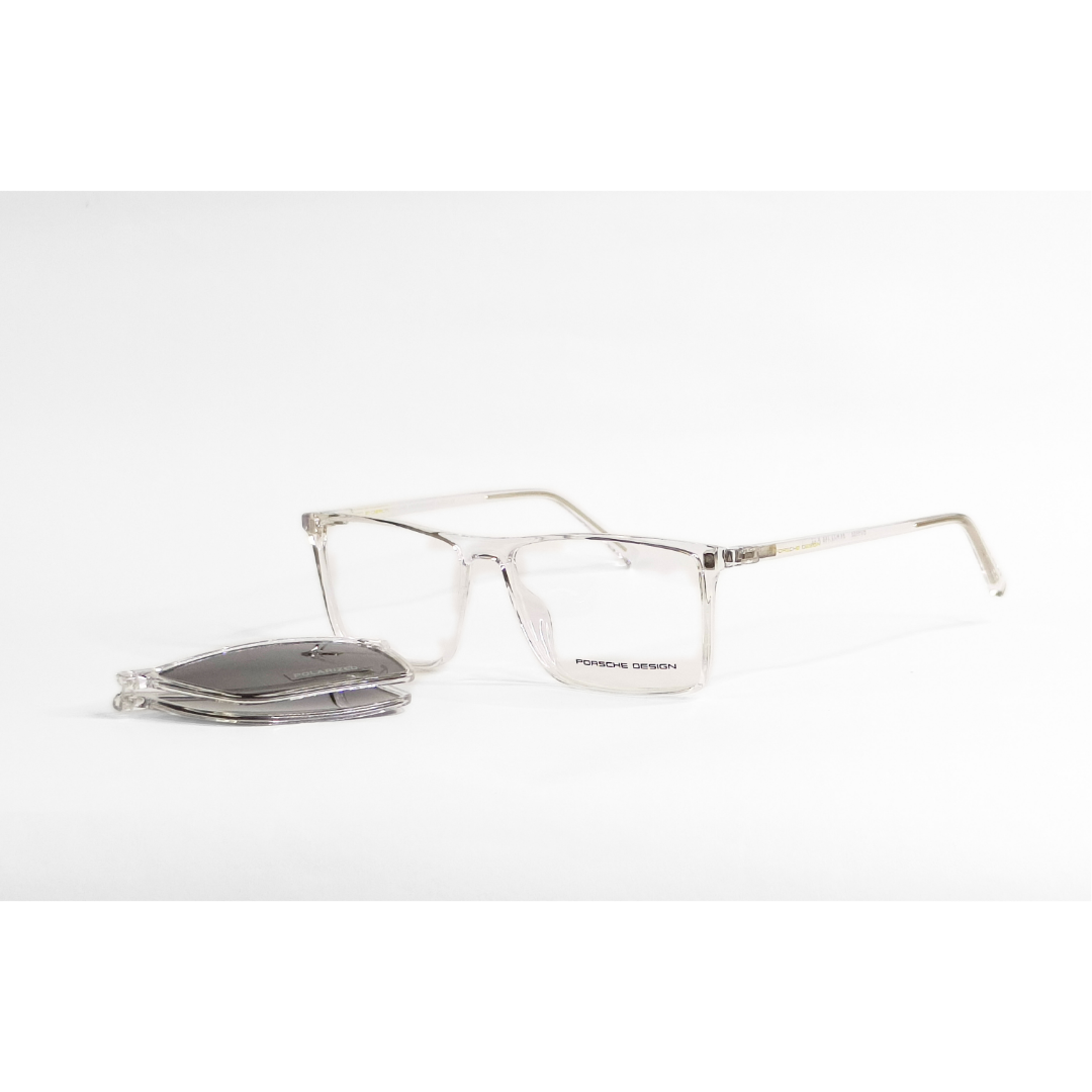 Porsche - 7086 - Foldable Attachments - Polarized - Pearl White
