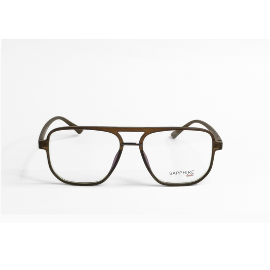 Sapphire - 3258 - Aviator - Matte Brown