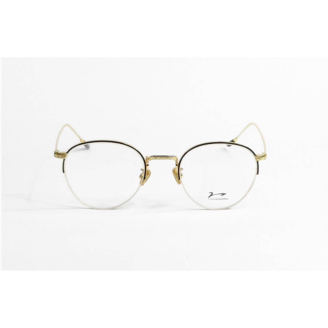 Romeholiday - Round - Golden Semi Rimless