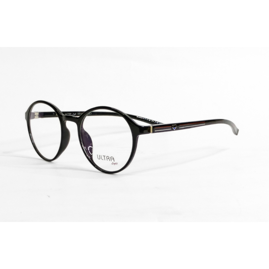 Ultra Light - 6114 - Round - Shiny Black