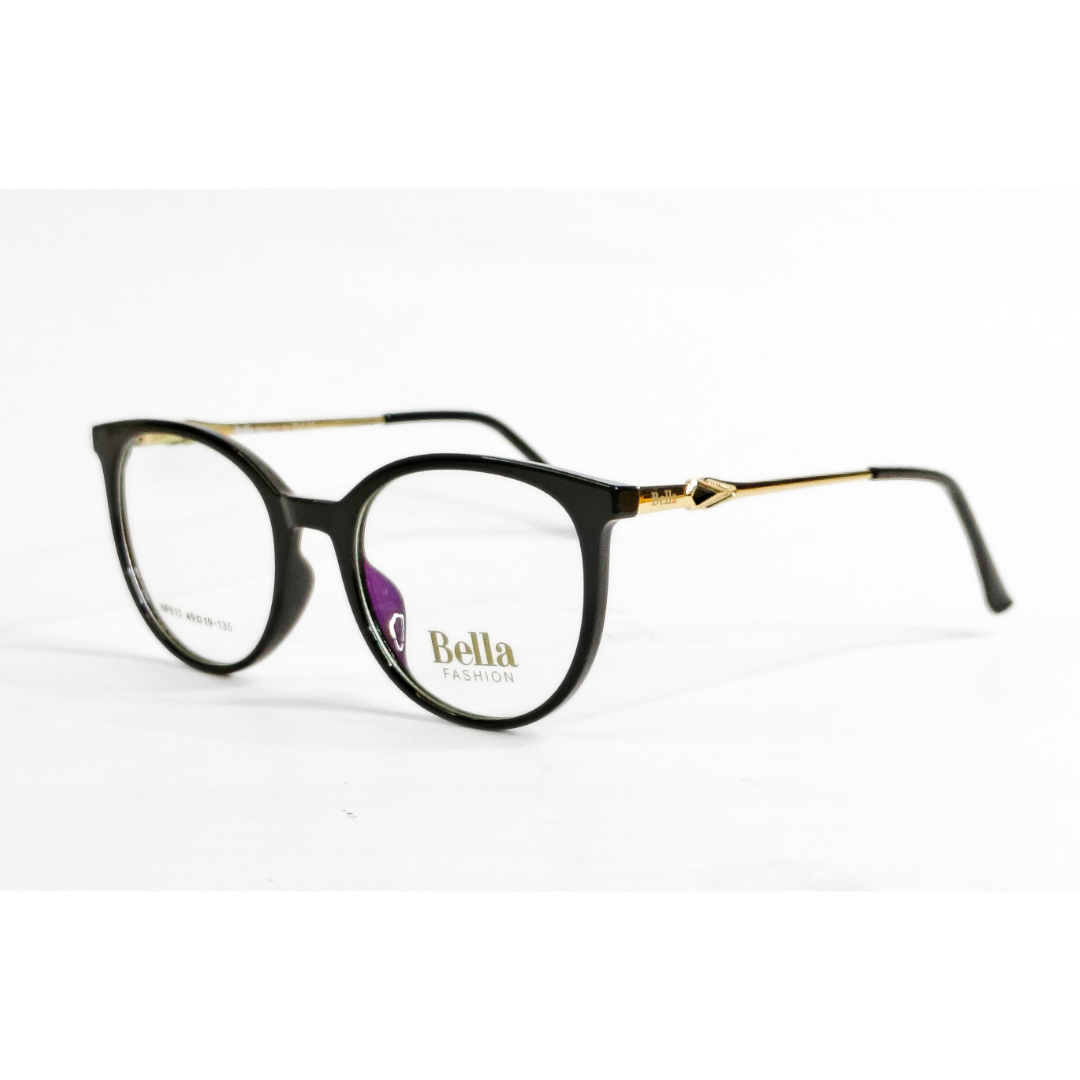 Bella - 612 - Round - Shiny Black