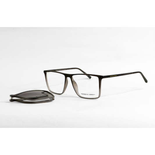 Porsche - 7080 - Foldable Attachments - Polarized - Matte Grey Gradient