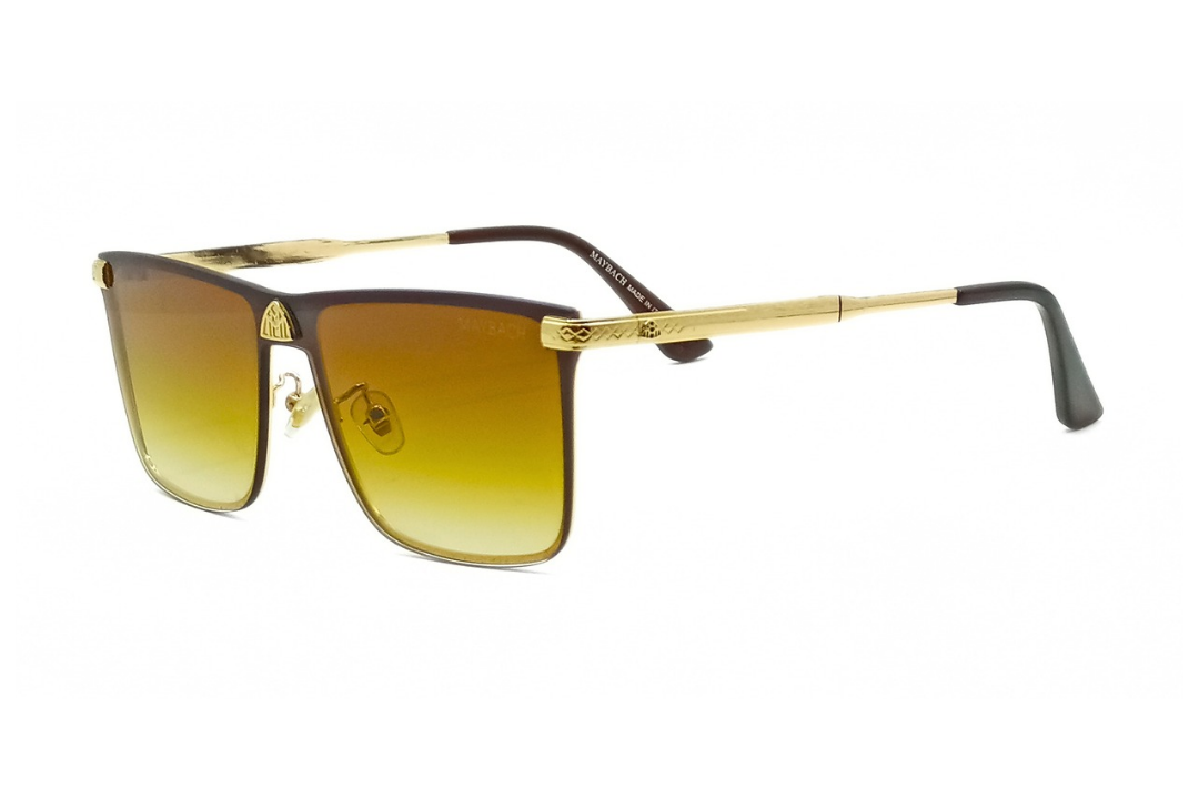 Maybach - Square Metal Double Shaded Sunglasses