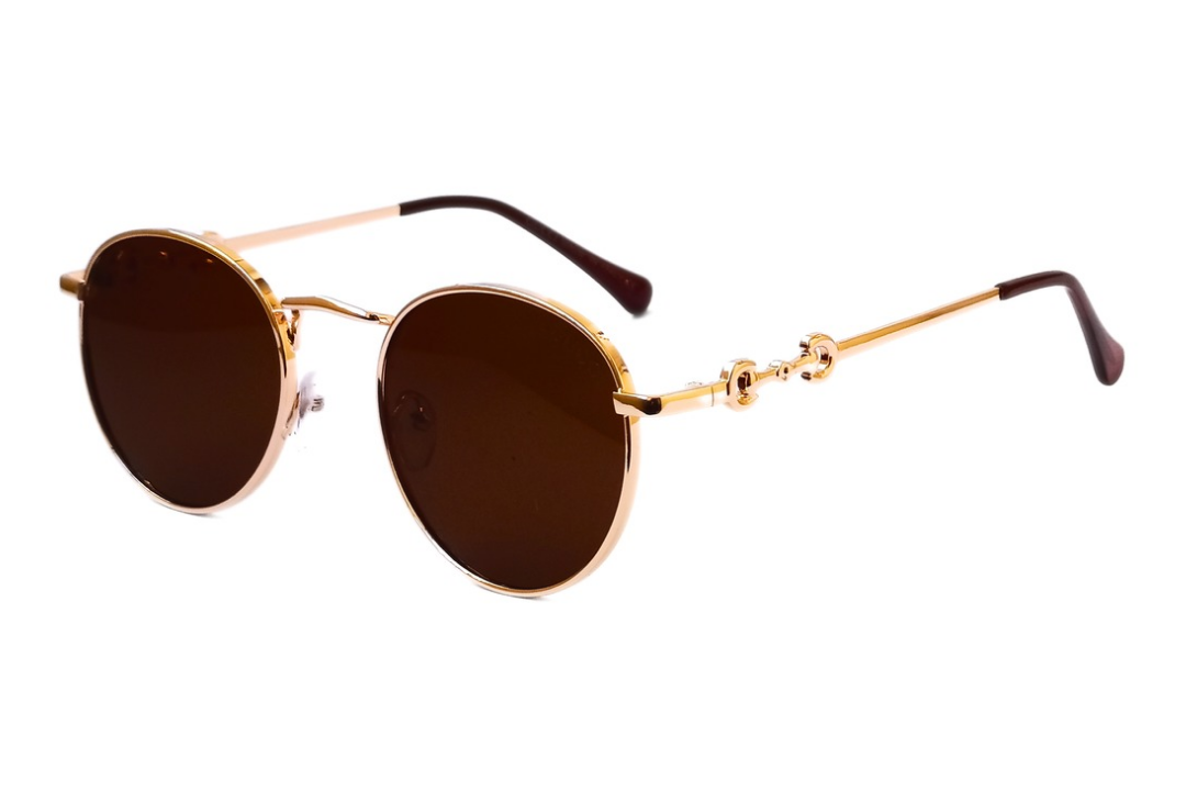 GUCCI - Metallic Round Sunglasses